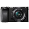 Sony Interchangeable Lens Cameras | Mirrorless Cameras Only | a6100 Camera with E PZ 16-50mm OSS II Lens - Black