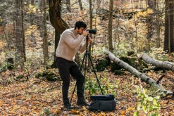 Optex Tripods / Heads | Black 4-Section Pro Carbon Fibre Travel Tripod