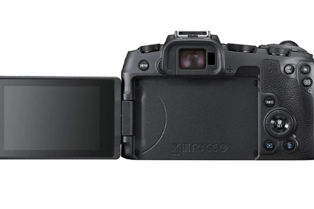 Canon Mirrorless Cameras Only | EOS RP + Red Strap + Lexar Professional 128GB Card 667x