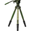 Sirui Tripods / Heads | CT04 Pilot Series Tripod with CT5 Fluid Head Dark Green
