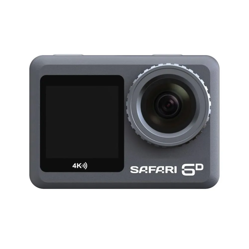 Safari Video Cameras | Action Cameras | 6D Dual Screen Real 4K Action Camera Kit