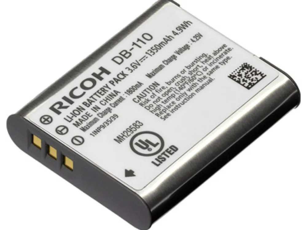 Ricoh Batteries / Chargers / Ac Adapters / Grips | DB-110 Rechargeable Battery