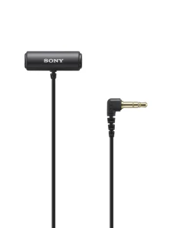 Sony Video Accessories | Microphones / Headphones / Speakers | ECM-LV1 Compact Stereo Lavalier Microphone