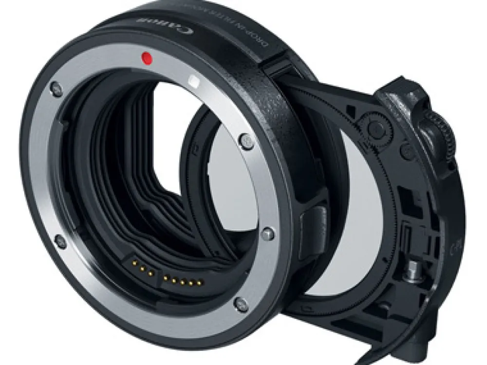 Canon Normal Lens, Adapters & Converters | Mirrorless Lenses Only | EF to RF EOS Lens Adapter w/Drop In C Pol Filter