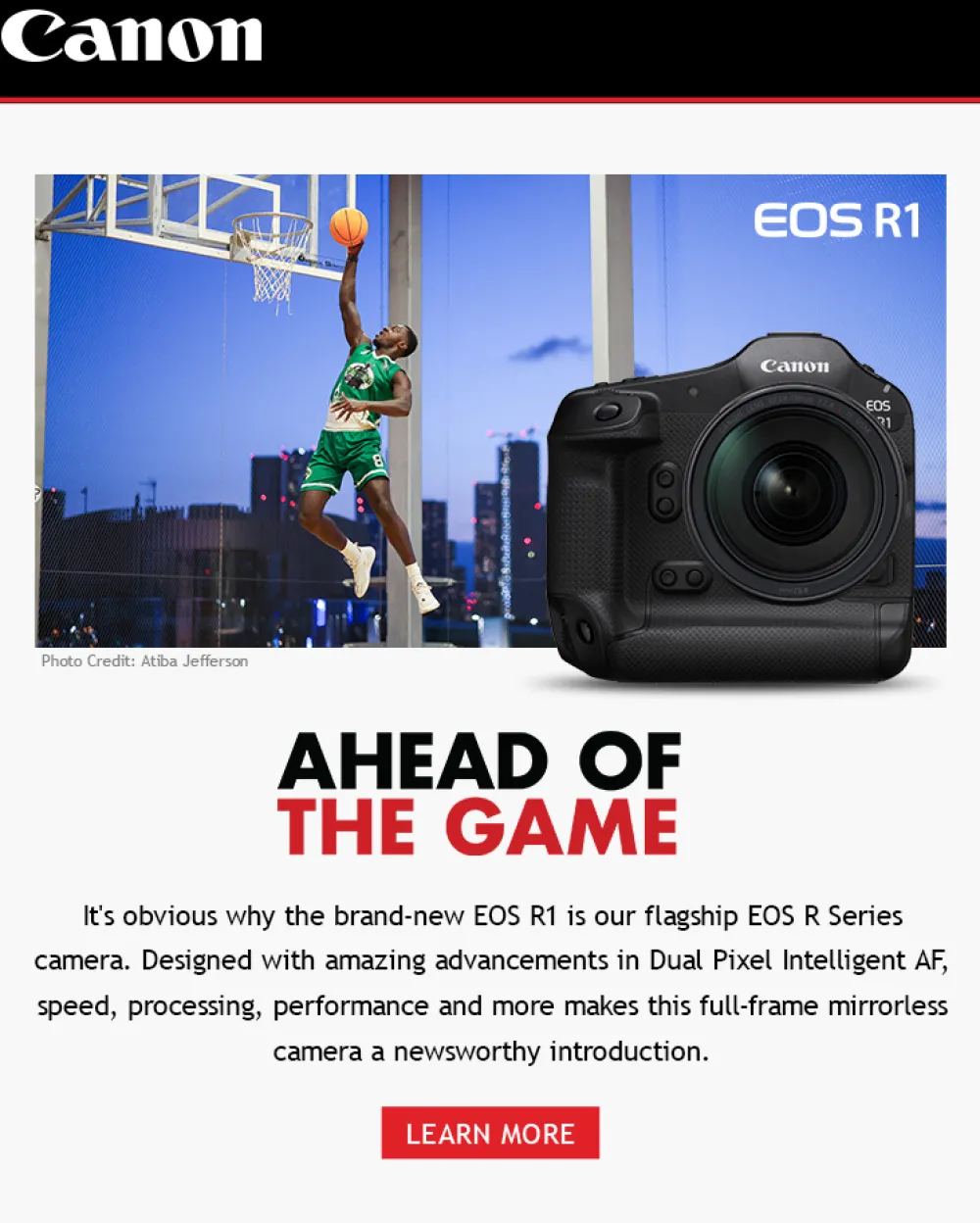 Canon Mirrorless Cameras Only | EOS R1 Camera Body