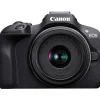 Canon Interchangeable Lens Cameras | Mirrorless Cameras Only | EOS R100 Mirrorless Camera 18-45mm Lens BONUS Card