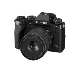 Fujifilm Interchangeable Lens Cameras | Mirrorless Cameras Only | X-T5 Bundle with XF16-50mm f2.8-4 LM WR lens kit Blk + Lexar 128GB 1667x Card + NPW235