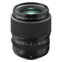 Fujifilm Telephoto Prime | Normal Lens, Adapters & Converters | FUJINON GF80mm F1.7 R WR Lens Black