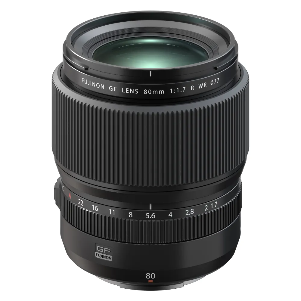 Fujifilm Telephoto Prime | Normal Lens, Adapters & Converters | FUJINON GF80mm F1.7 R WR Lens Black