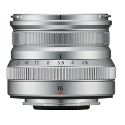 Fujifilm Wide Angle Prime | Mirrorless Lenses Only | FUJINON XF16mm F2.8 R WR Silver