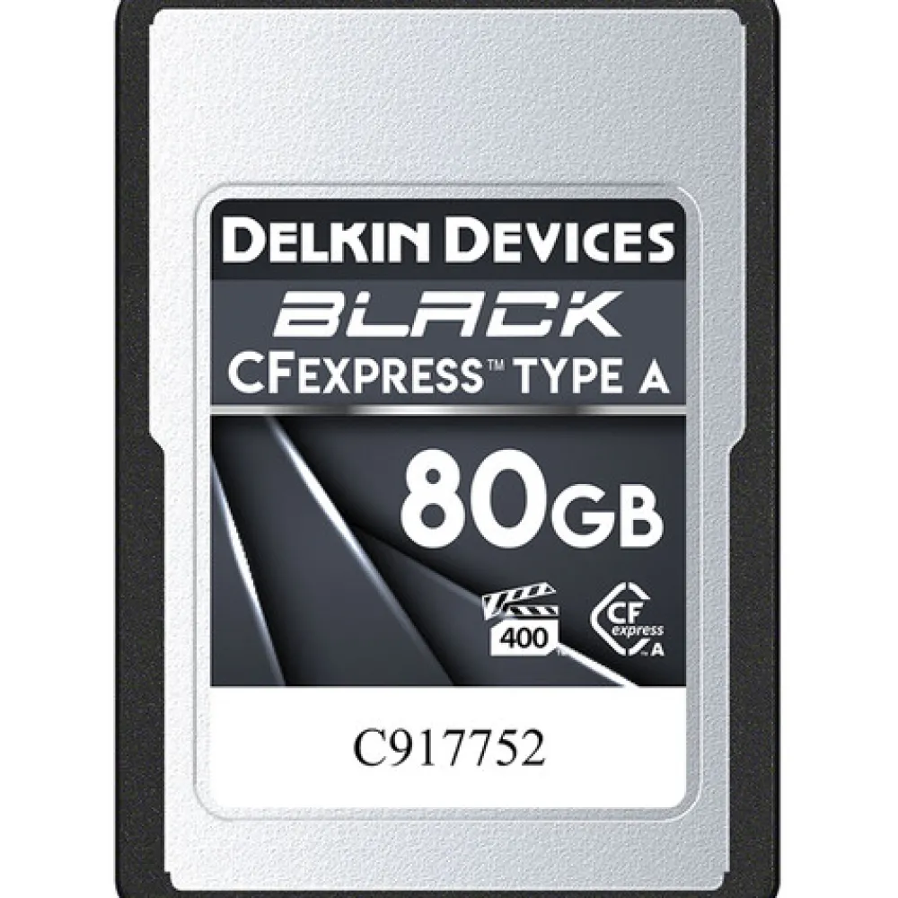 Delkin Cfexpress Memory Cards | 80GB BLACK CFexpress Type A Memory Card