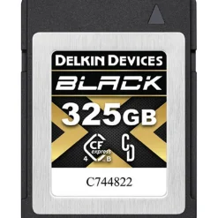 Delkin Cfexpress Memory Cards | 325GB BLACK CFexpress Type B Memory Card
