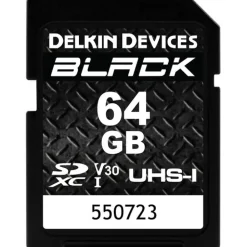 Delkin Sd Secure Digital | 64GB BLACK UHS-I SDXC Memory Card