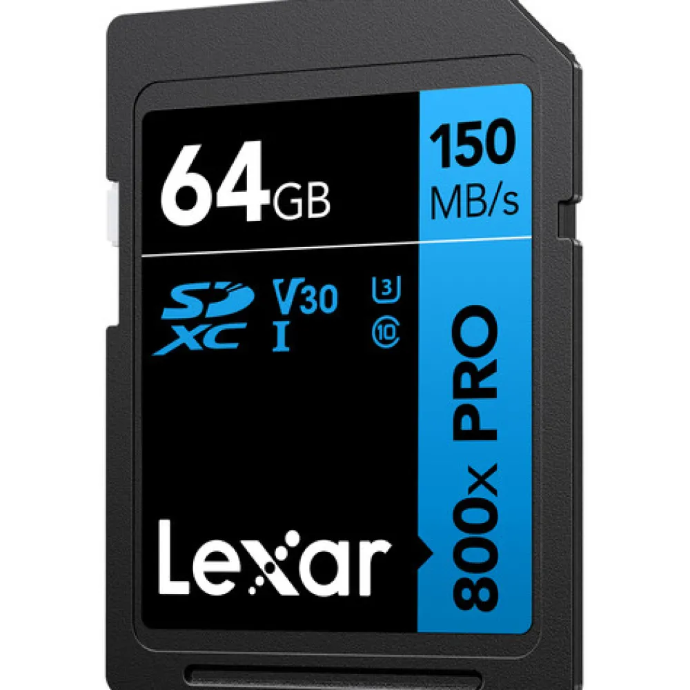Lexar Sd Secure Digital | 64GB High-Performance 800x PRO UHS-I SDXC Memory Card (BLUE)