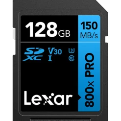 Lexar Sd Secure Digital | 128GB High-Performance 800x PRO UHS-I SDXC Memory Card (BLUE)