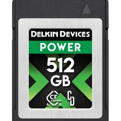 Delkin Cfexpress Memory Cards | 512GB POWER 4.0 CFexpress Type B Memory Card