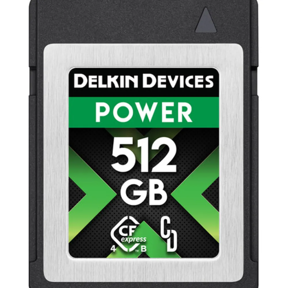Delkin Cfexpress Memory Cards | 512GB POWER 4.0 CFexpress Type B Memory Card