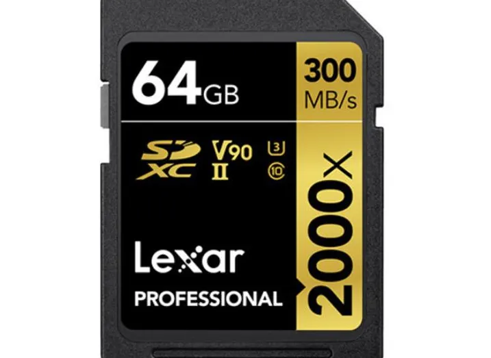 Lexar Sd Secure Digital | 64GB Professional 2000X SDXC UHS-II Gold Series