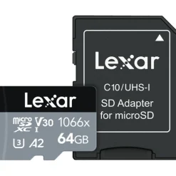Lexar Sd Secure Digital | 64GB Professional 1066X Silver Series SDXC MICRO