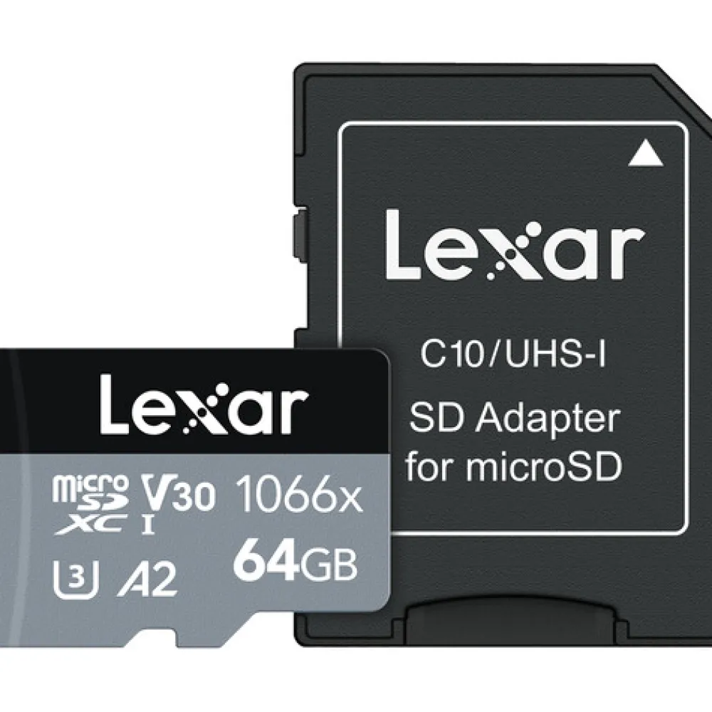 Lexar Sd Secure Digital | 64GB Professional 1066X Silver Series SDXC MICRO