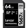 Lexar Sd Secure Digital | 64GB 1667X Professional SDHC Card