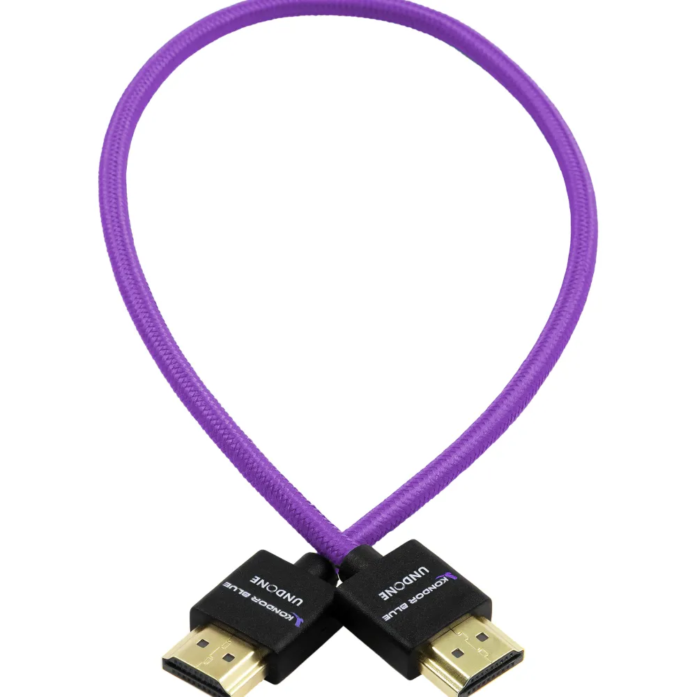 Kondor Blue Cables / Cords / Remotes | Gerald Undone MK2 Full HDMI Str Braided Cable 18in