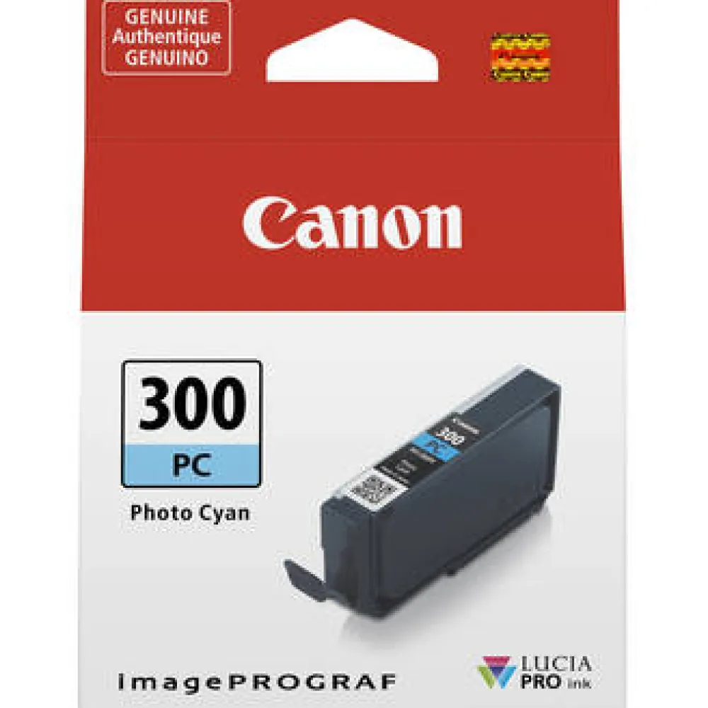 Canon Ink: Pro Printers | Ink Tank PFI-300 Photo Cyan for PRO-300 Printer