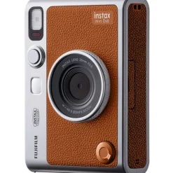Fujifilm Film And Instant Cameras | INSTAX MINI EVO Hybrid Instant Camera Brown