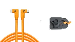 TETHER TOOLS Cables / Cords / Remotes | LeverLock & Cable Kit USB-C to USB-C 15' (4.6m) Right to Right