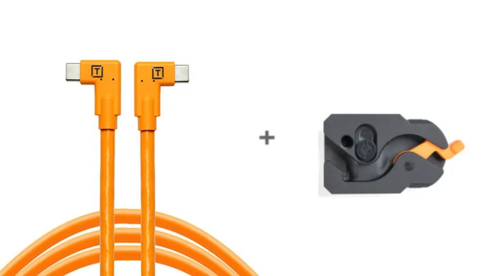 TETHER TOOLS Cables / Cords / Remotes | LeverLock & Cable Kit USB-C to USB-C 15' (4.6m) Right to Right
