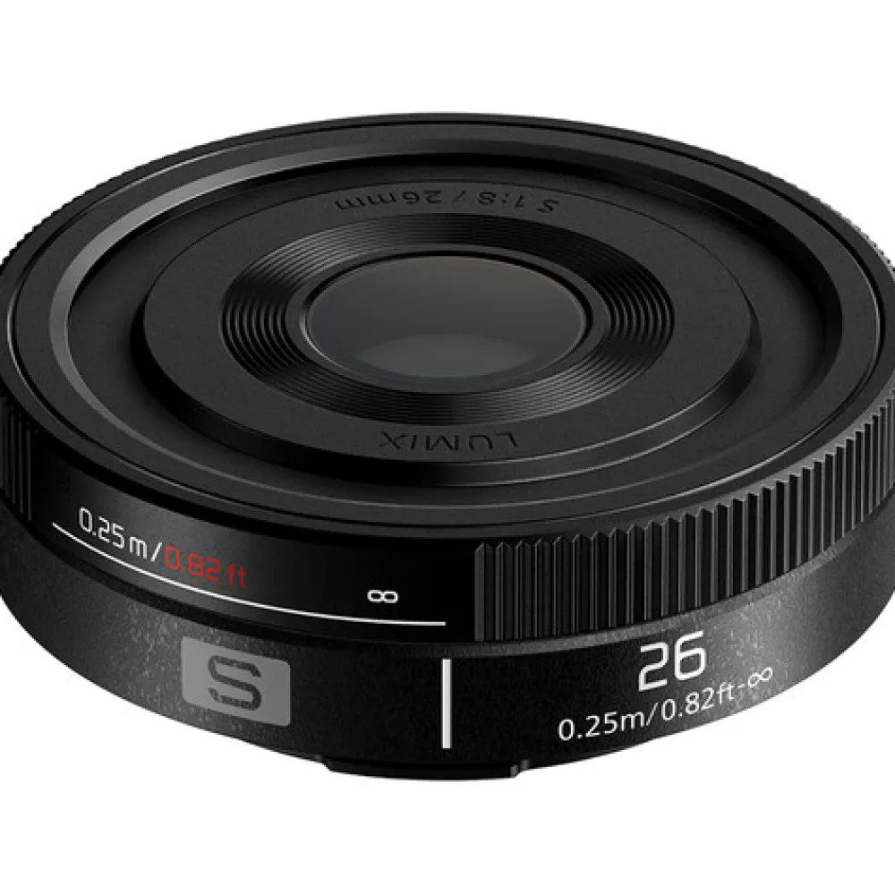 Panasonic Normal Lens, Adapters & Converters | Mirrorless Lenses Only | Lumix S 26mm f/8 Lens (Leica L)