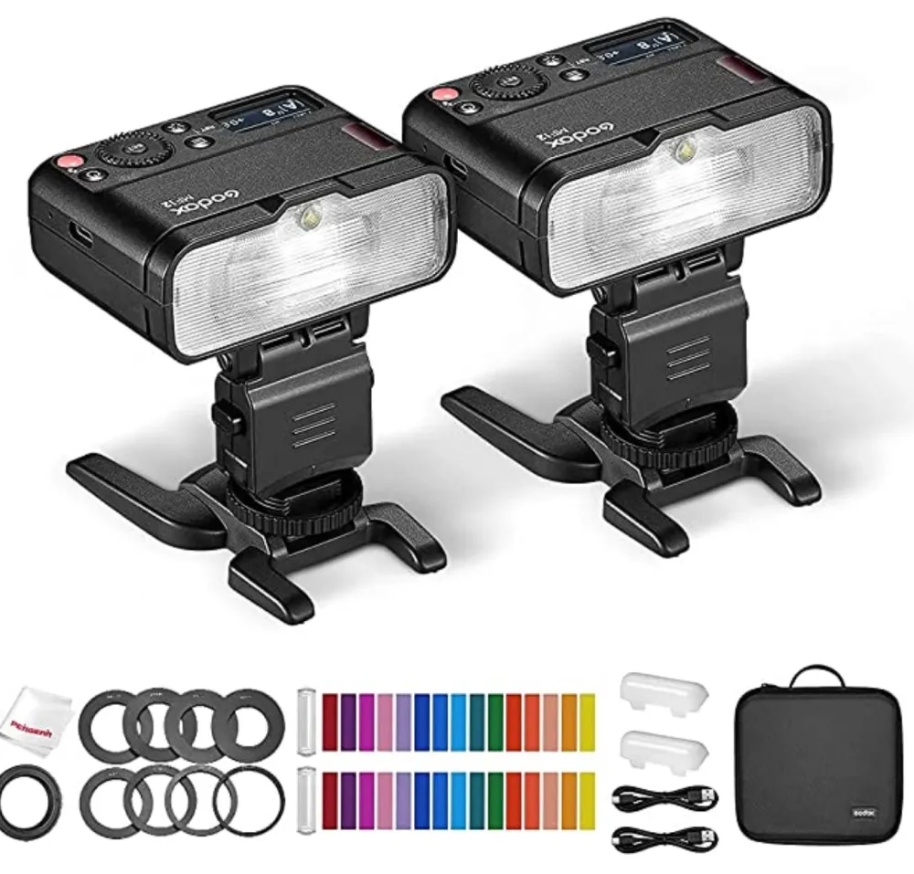 Godox On-Camera Flash | MF12 Macro Flash 2-Light Kit