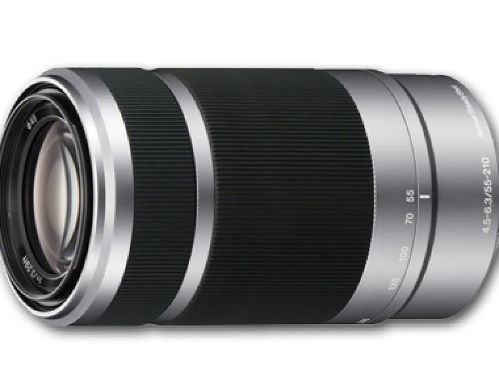 Sony Telephoto Zoom | Mirrorless Lenses Only | 55-210mm f4.5-6.3 E OSS E-Mount Lens Silver