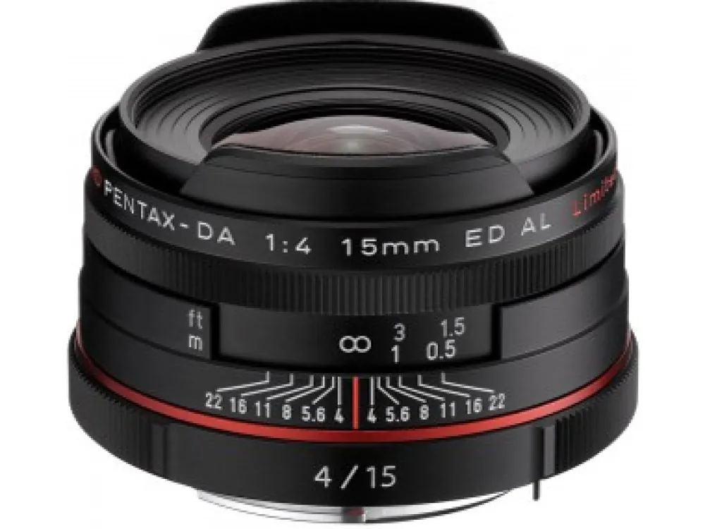 Pentax Wide Angle Prime | 15mm f4 HD DA ED AL Lens Black