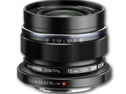 OM System Wide Angle Prime | Mirrorless Lenses Only | 12mm f2.0 M. Zuiko ED Lens Black