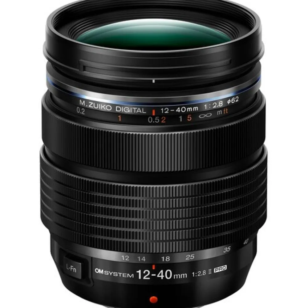 OM System Telephoto Zoom | Mirrorless Lenses Only | 12-40mm f2.8 M.Zuiko Digital ED PRO II Lens Black