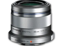 OM System Normal Lens, Adapters & Converters | Mirrorless Lenses Only | 45mm f1.8 M.Zuiko Digital Lens Silver