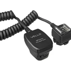 VELLO Flash Accessories | Off-Camera TTL Flash Cord for Canon Cameras 3ft