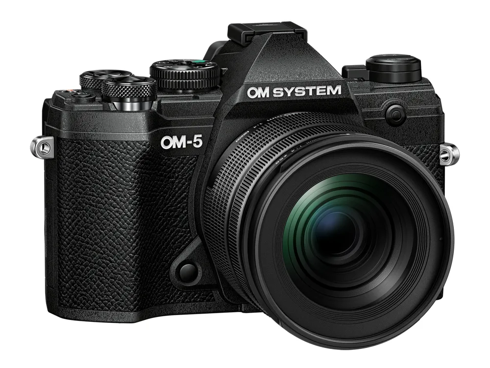 OM System Interchangeable Lens Cameras | Mirrorless Cameras Only | OM-5 Mirrorless Camera with 12-45 lens Black +BLS-50 Battery + Lexar 128GB 1667x