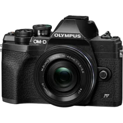 OM System Interchangeable Lens Cameras | Mirrorless Cameras Only | OM-D E-M10 MarkIV 14-42mm Black