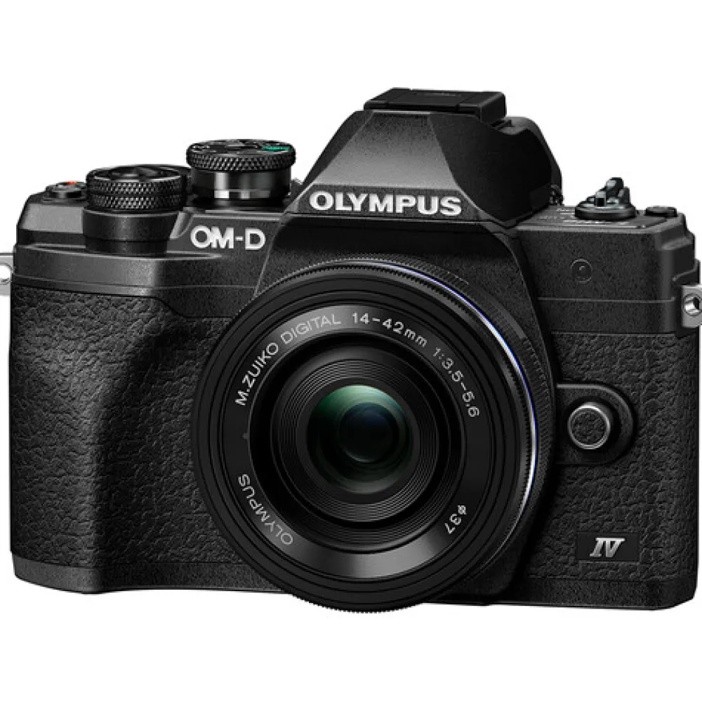OM System Interchangeable Lens Cameras | Mirrorless Cameras Only | OM-D E-M10 MarkIV 14-42mm Black