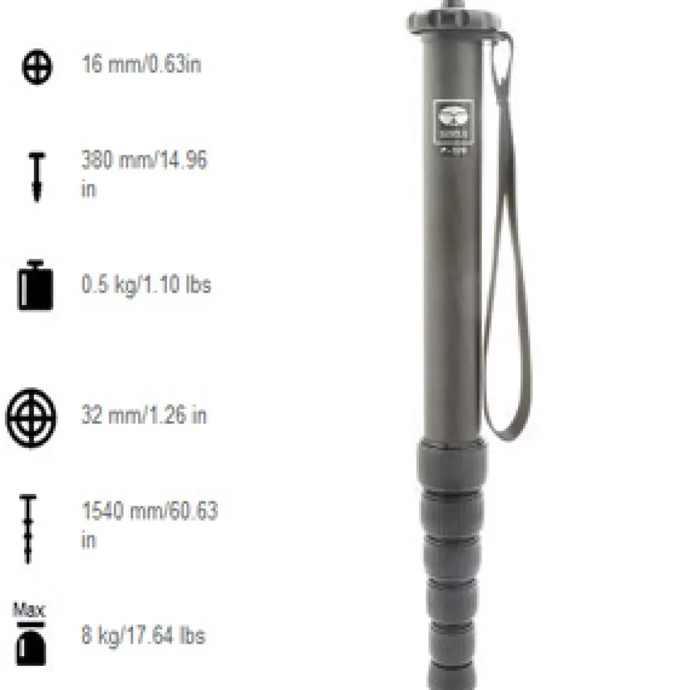 Sirui Monopods / Extension Arms | P-306 6 Section Aluminium Monopod