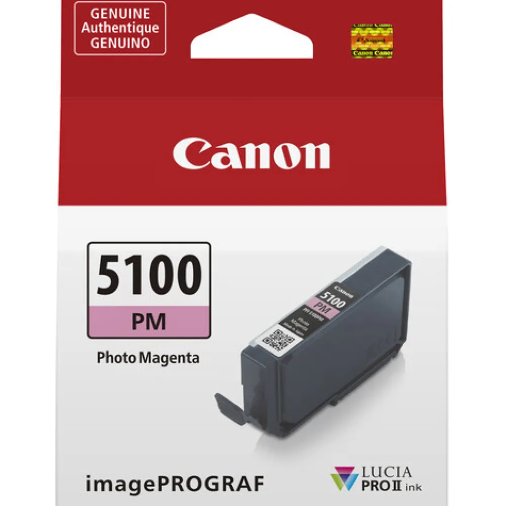 Canon Ink: Pro Printers | PFI-5100 LUCIA PRO II Photo Magenta Ink Tank (14.4mL)