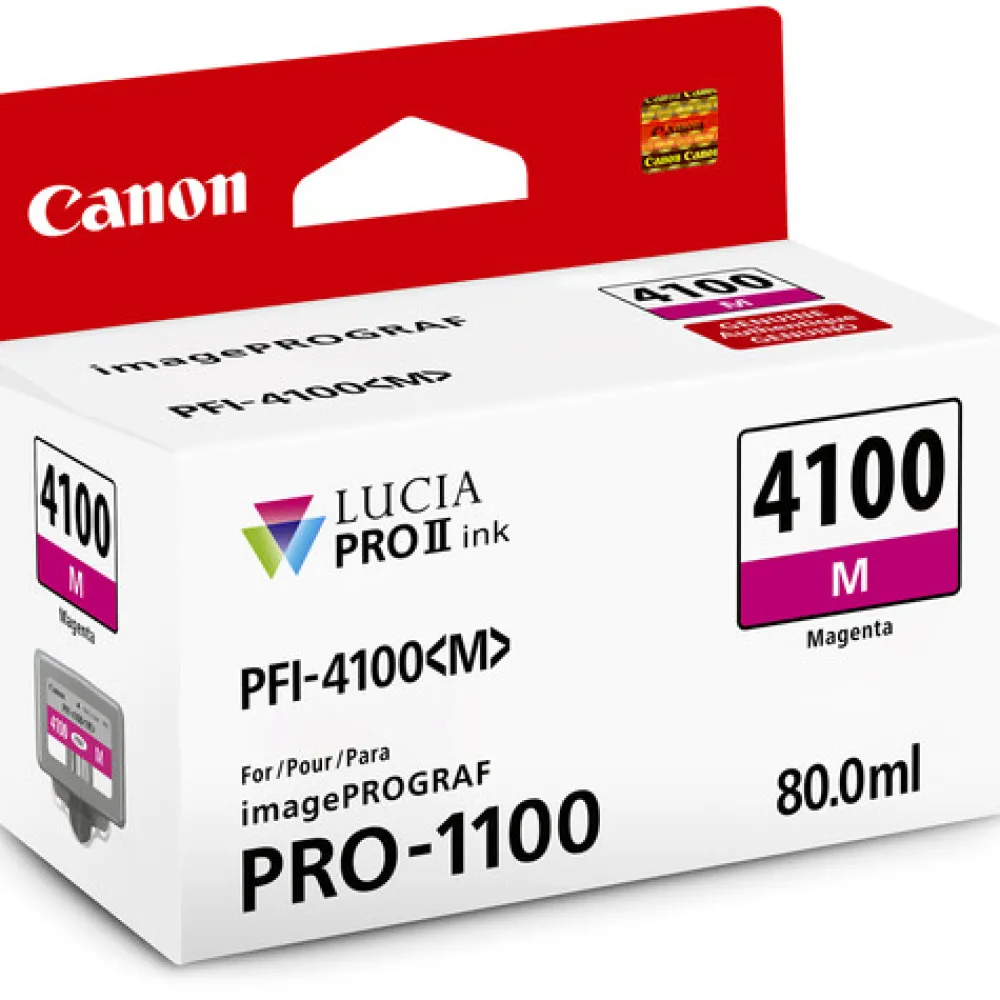 Canon Ink: Pro Printers | PFI-4100 Magenta Pigment Ink Tank (80mL)