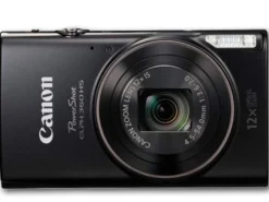 Canon Point And Shoot Cameras | PowerShot ELPH 360 HS 20 MP 12X Zoom Black