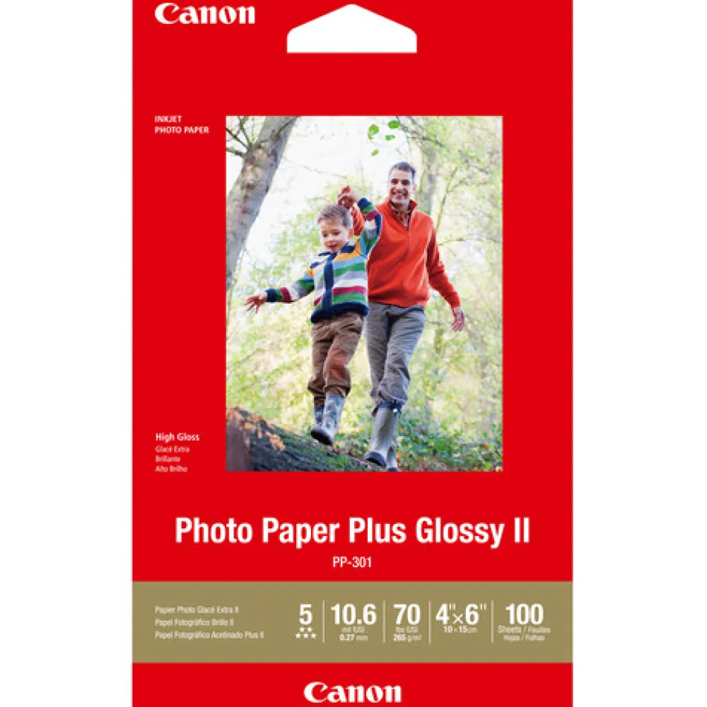 Canon Paper: Specialty | PP-301 Photo Paper Plus Glossy II (4 x 6 100 Sht)