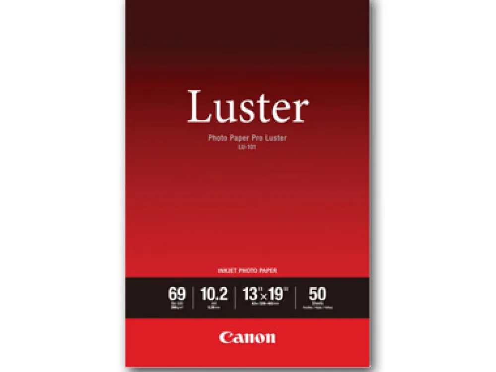 Canon Paper: Photo Quality Sheets | Paper: Specialty | Pro Lustre 13X19 - 50 Sheets (LU- 101)