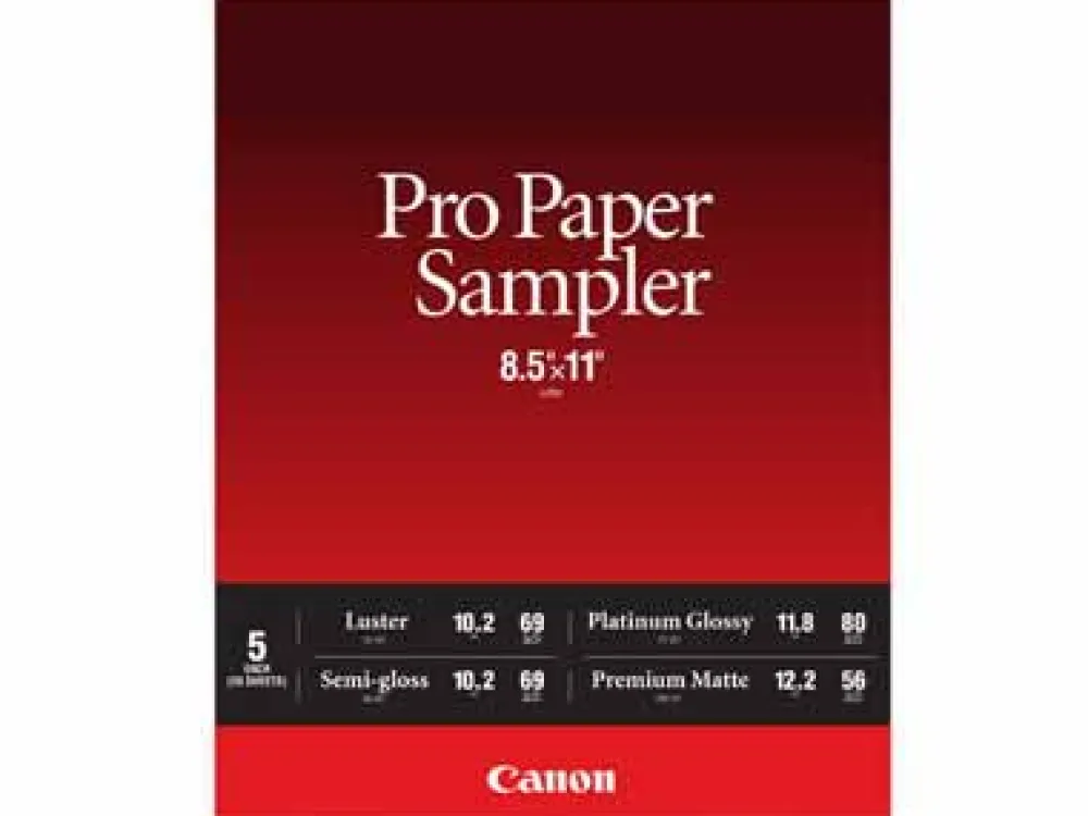Canon Paper: Specialty | Pro Printer Paper Sampler 8.5 x 11- 20 Sheets