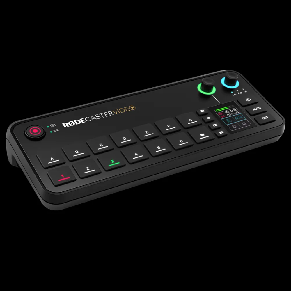 RODE Video Accessories | Microphones / Headphones / Speakers | R0DECaster Video Video and Audio Production Console