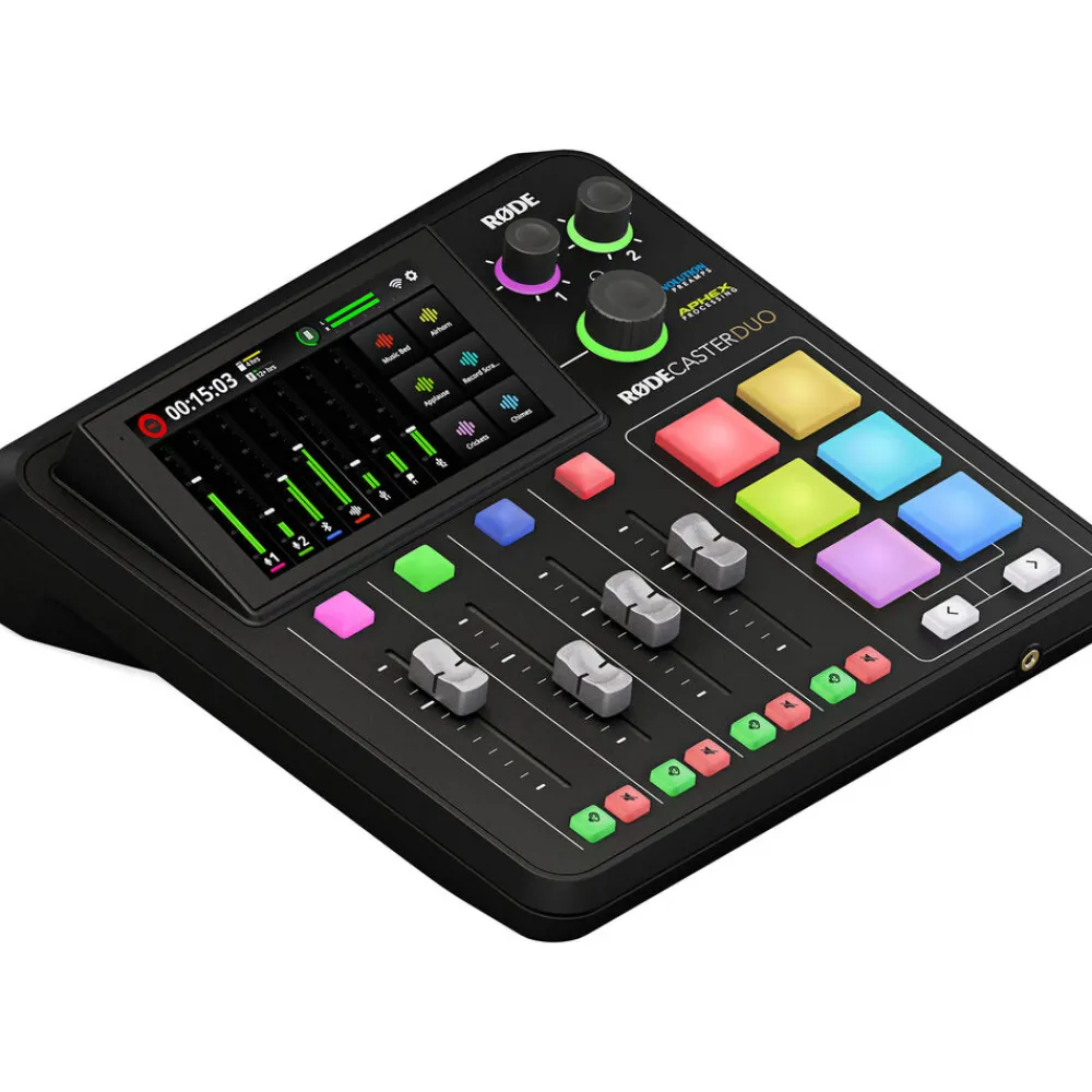 RODE Video Accessories | Microphones / Headphones / Speakers | Caster Duo Integrated Audio Production Studio